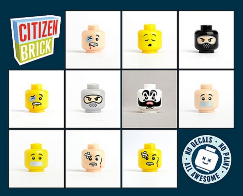 Custom LEGO Printed Heads by Citizenbrick