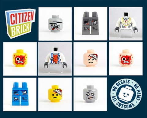 Custom LEGO Zombie Parts by CitizenBrick
