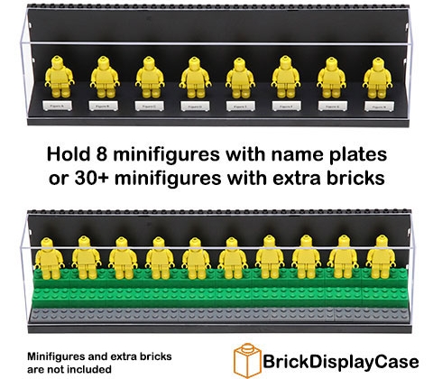 LEGO Minifigure Display Case Black
