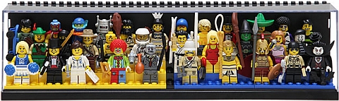 LEGO Minifigure Display Case with More Minifigures