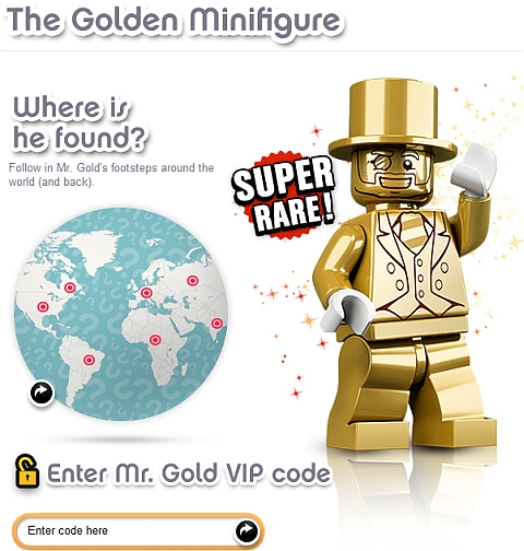 LEGO Minifigure Series Mr. Gold
