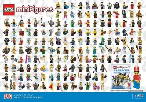 LEGO Minifigures Poster Series 1-10