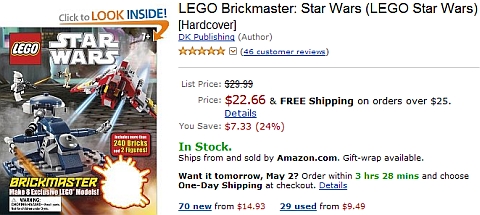 LEGO Star Wars BrickMaster Book on Amazon