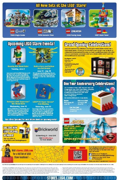 LEGO Store Calendar June Page 2
