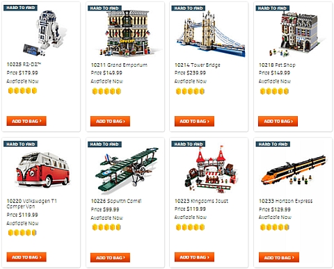 Advanced LEGO Sets Available Now