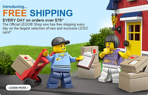 Free Shipping Everyday at LEGO