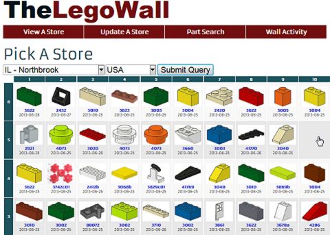 LEGO Pick-A-Brick Wall Selection
