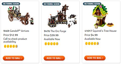 LEGO Sets Retiring Soon - Lord of the Rings