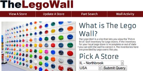 LEGO Wall Website