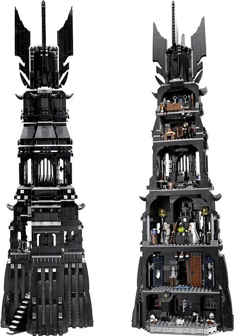 #10237 LEGO Lord of the Rings Tower of Orthanc Front and Back