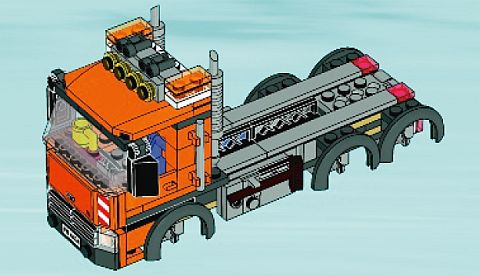 #4434 LEGO City Dump Truck Back Details