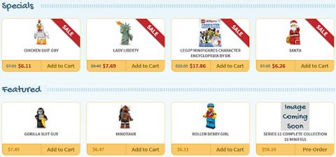 LEGO Minifigure Store Specials