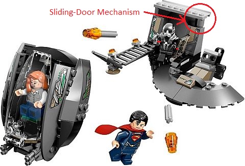 LEGO Superman Black Zero Escape Sliding Door