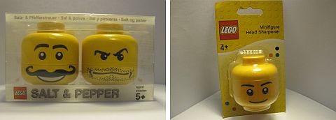 LEGO Salt & Pepper Shakers and Pencil Sharpener