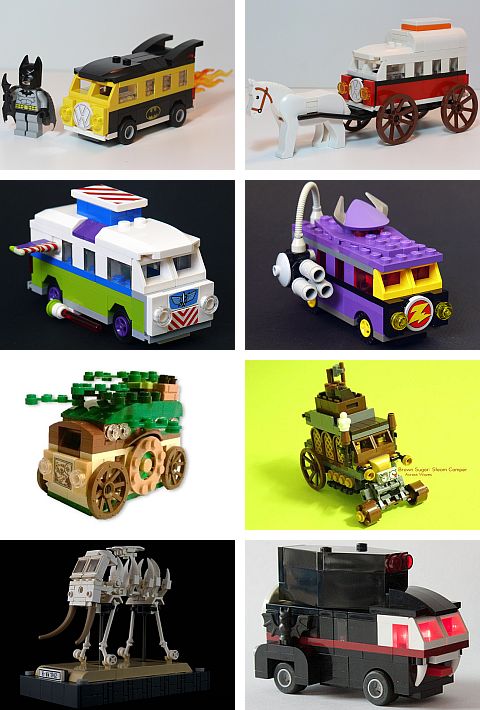 LEGO VW Camper Van Conversions at EuroBricks