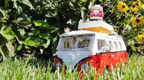 LEGO VW Camper Van in the Wild