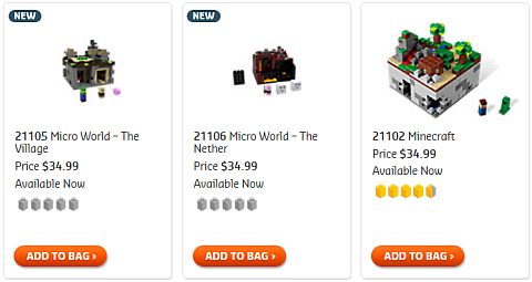 Shop for LEGO Minecraft Sets