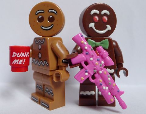 LEGO Gingerbread Man Side-by-Side