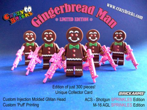 LEGO Gingerbread Man by CrazyBricks