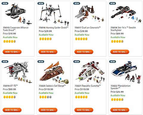 Shop for LEGO Star Wars Sets