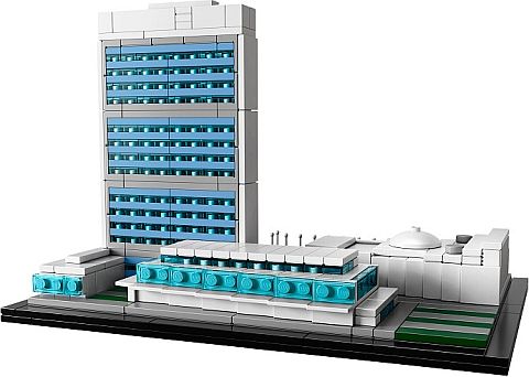 #21018 LEGO Architecture United Nations Headquarters Back View