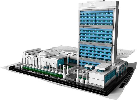 #21018 LEGO Architecture United Nations Headquarters Details