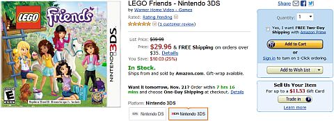Shop for LEGO Friends Video Game on Amazon