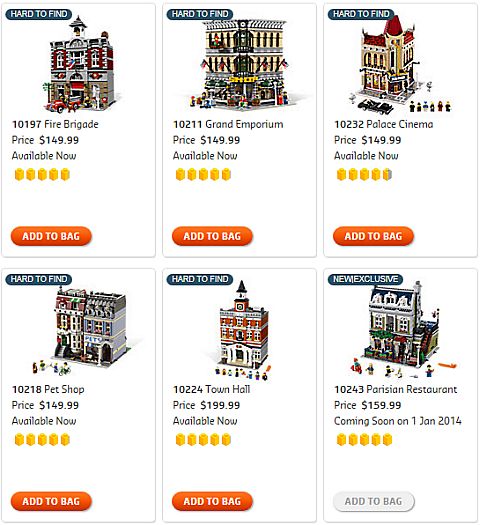 Shop for LEGO Modular Buildings