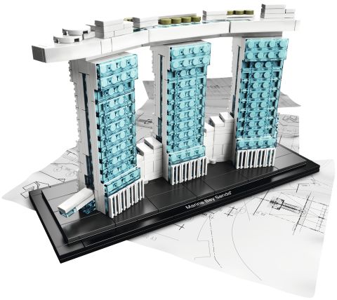 #21021 LEGO Architecture Marina Bay Sands Details