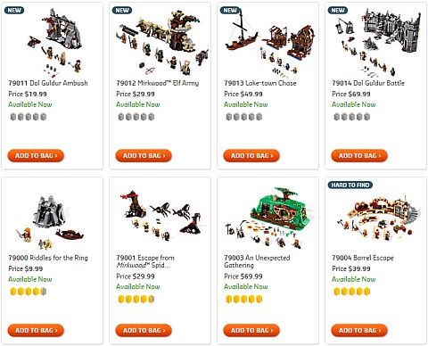 Shop for LEGO The Hobbit Sets