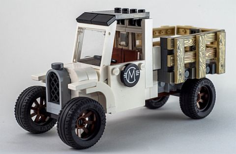 LEGO Truck with Printed Tiles by Carlmerriam