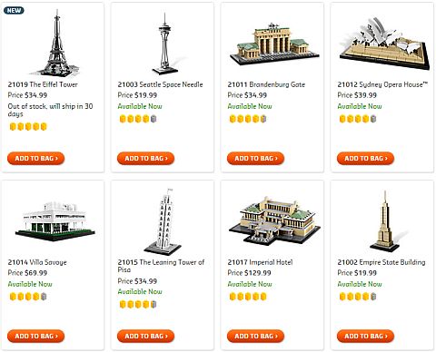 Shop LEGO Architecture Sets