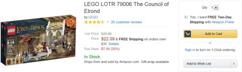 LEGO Lord of the Rings Sale