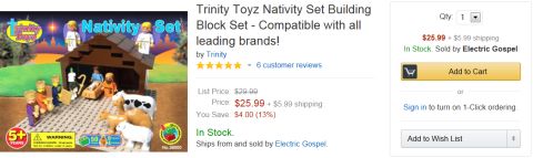 LEGO Nativity Set on Amazon