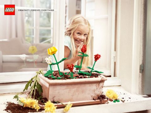 LEGO Creativity Forgives Everything Flowers