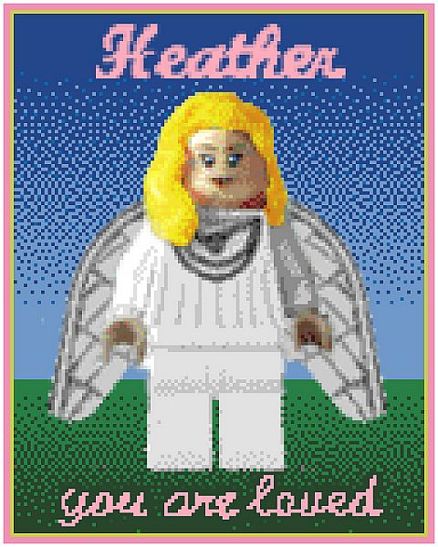 LEGO Memorial Mosaic for Heather Braaten