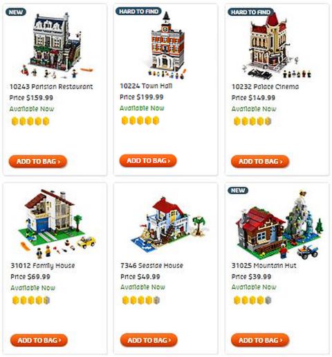 Shop LEGO Creator Buildings