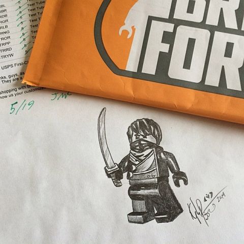 BrickForge Custom LEGO Ninja Drawing by Armothe
