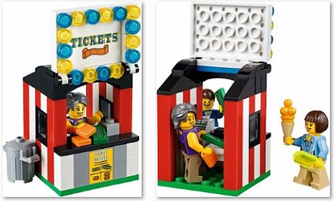 #10244 LEGO FairGround Mixer Ticket Booth