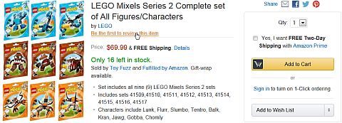 LEGO Mixels on Amazon