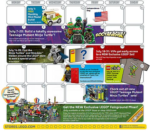 LEGO Shop Promotions July