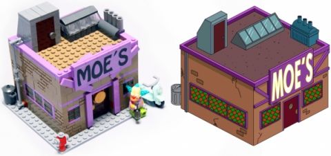 LEGO The Simpsons Moe's Bar by Alex Jones
