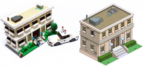 LEGO The Simpsons Police Station by Alex Jones