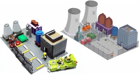 LEGO The Simpsons Power Plant by Alex Jones