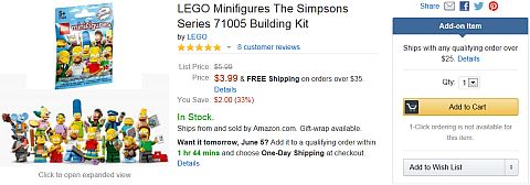 LEGO The Simpsons on Amazon