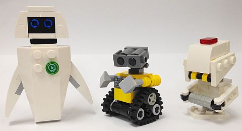 LEGO WALL-E, EVE and M-O by Miro
