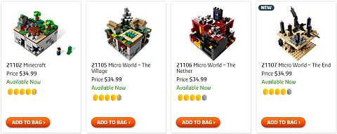Shop LEGO Minecraft