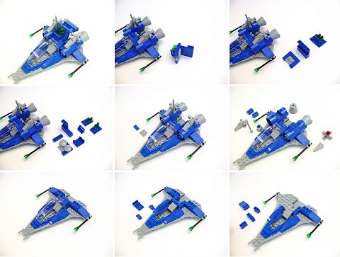 LEGO Classic Spaceship Building Steps by Peter Morris
