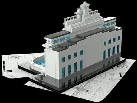 #21020 LEGO Architecture Trevi Fountain Back