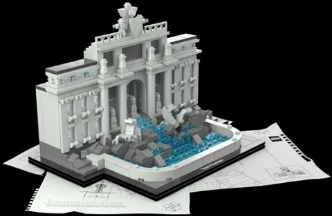 #21020 LEGO Architecture Trevi Fountain Front